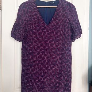 Madewell floral mini dress